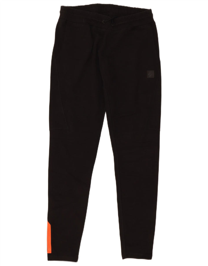 Superdry Hombre Pantalones De Chándal De Algodón Color Block Mediano Negro