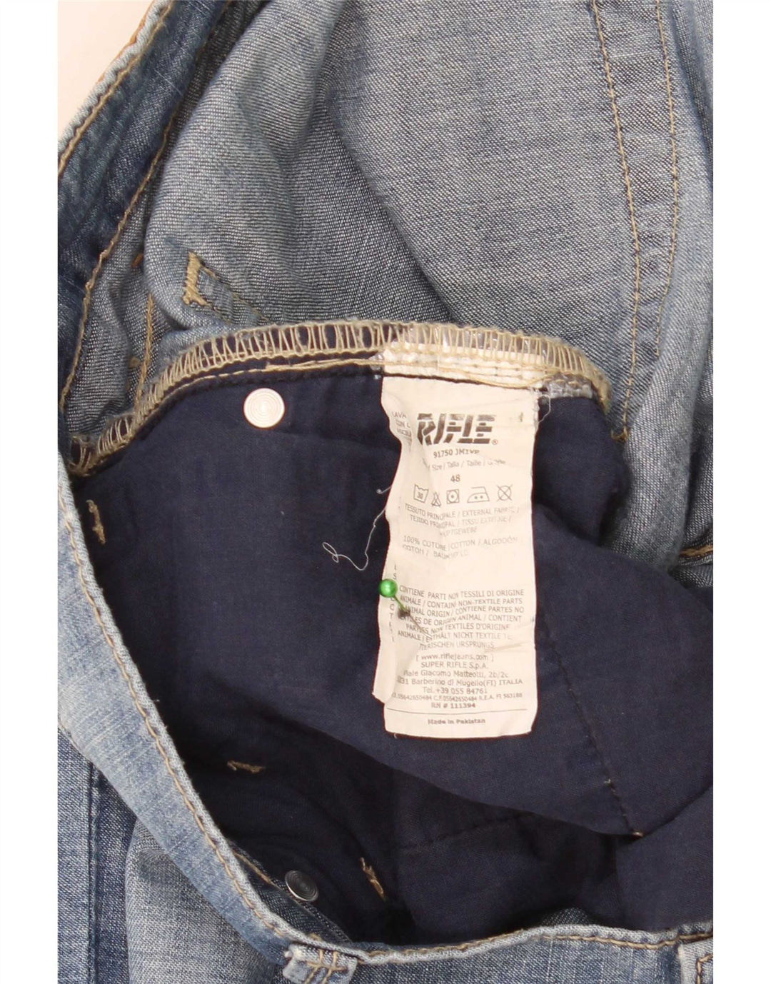 Vaqueros ajustados para hombre Rifle W36 L31 Algodón azul