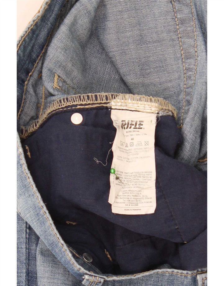 Vaqueros ajustados para hombre Rifle W36 L31 Algodón azul
