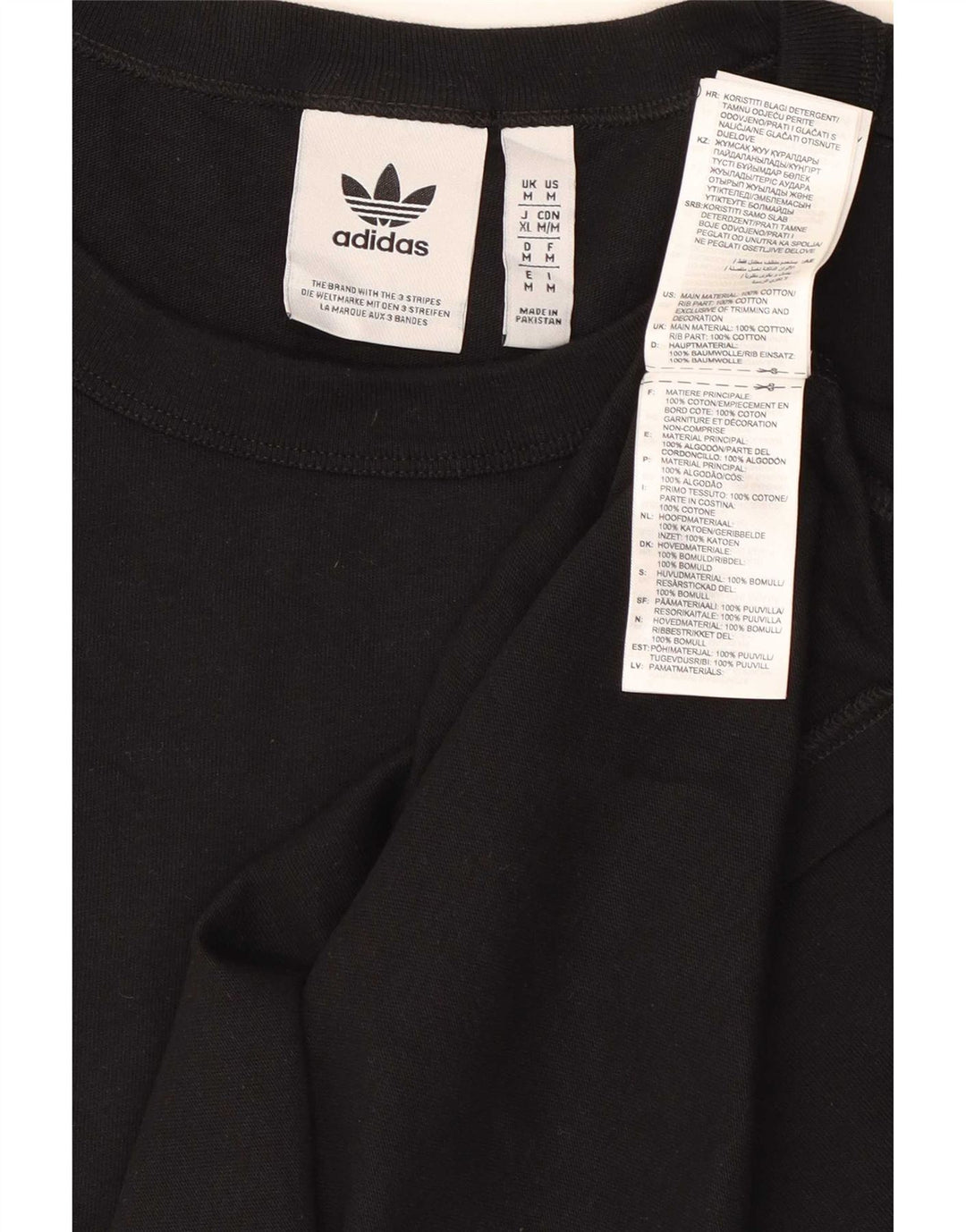 Camiseta Adidas Hombre Top Medium Negro Algodón