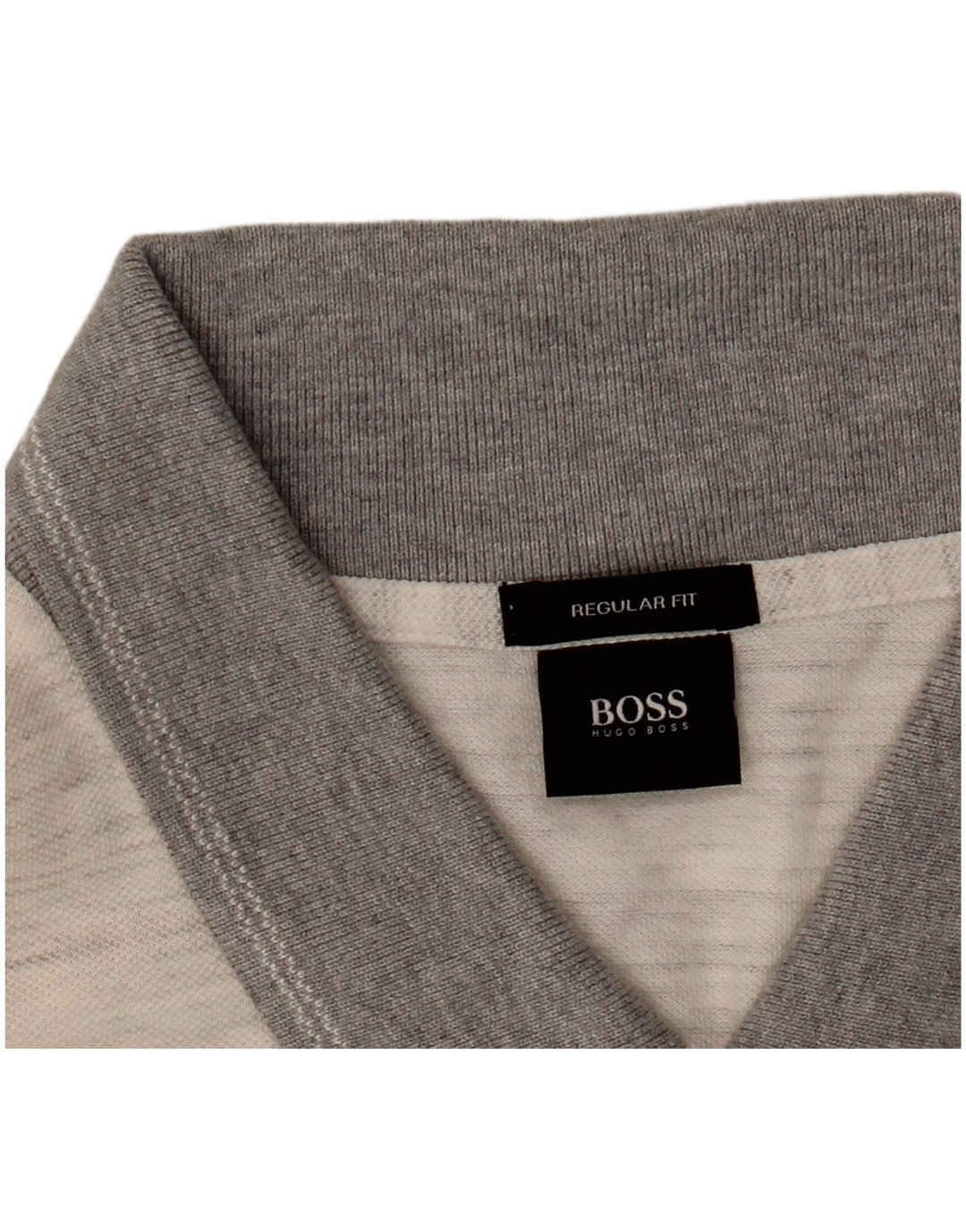 Hugo Boss Polo de corte regular para hombre 2XL Gris moteado
