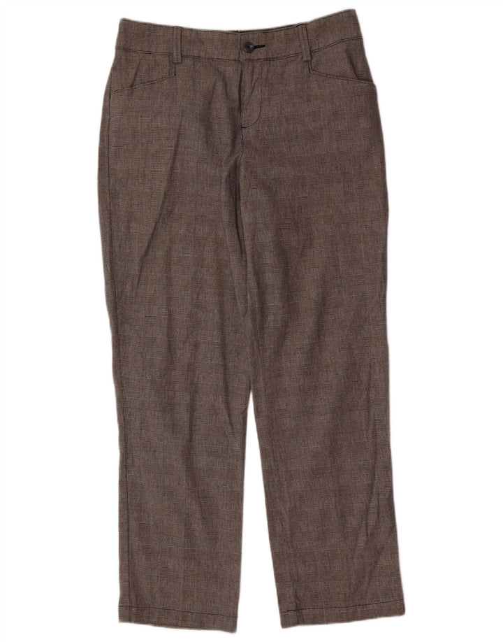 LEE Pantalones casuales de ajuste relajado para mujer US 8 Medium W32 L29 Gray Check