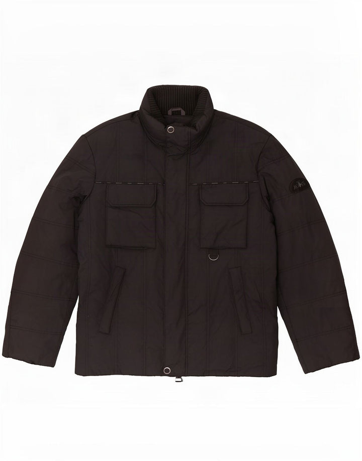 Chaqueta acolchada Hombre Trussardi Jeans IT 48 Medium Negro Poliéster