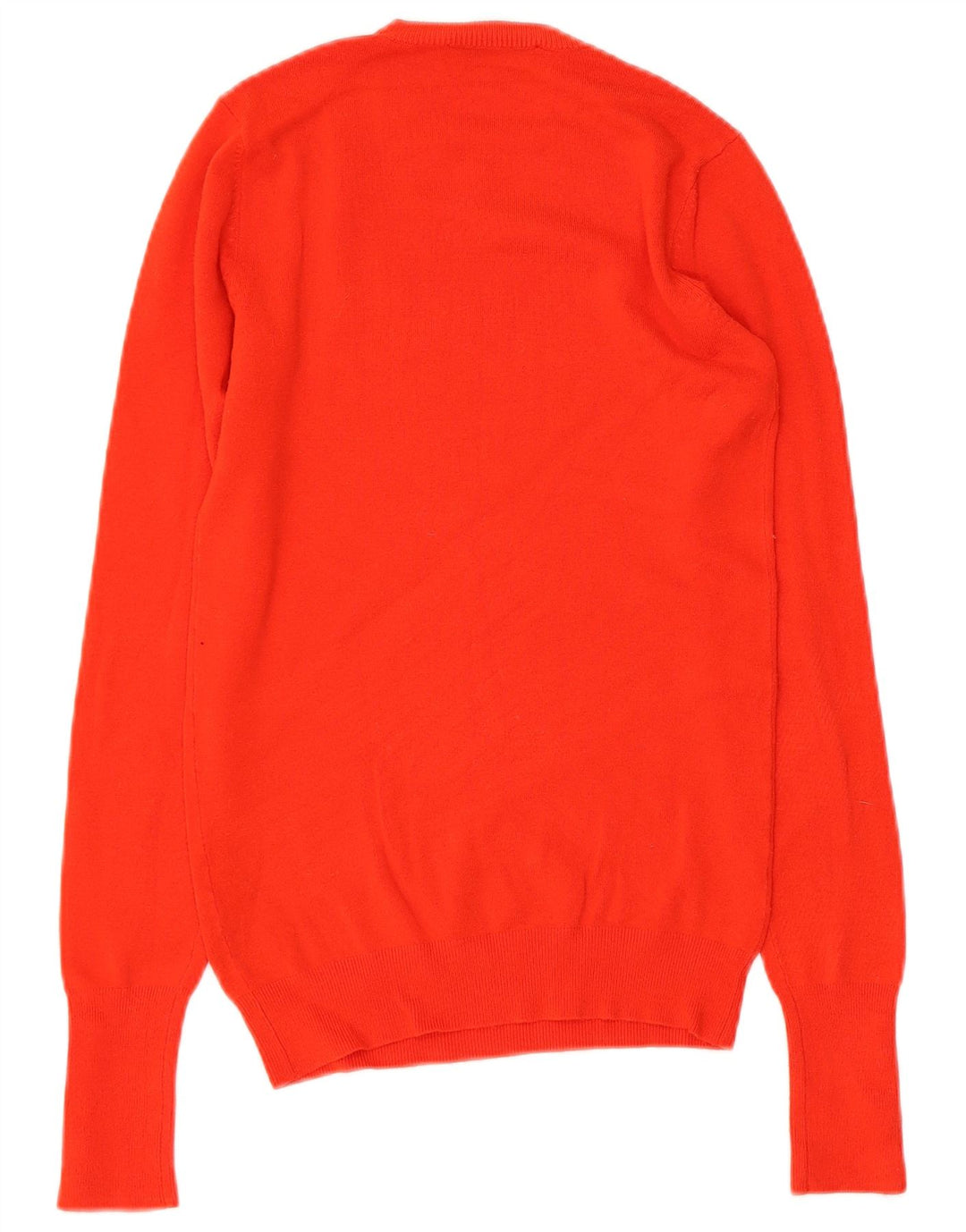 ZARA Womens Crew Neck Jumper Sweater UK 8 Small Red Viscose
