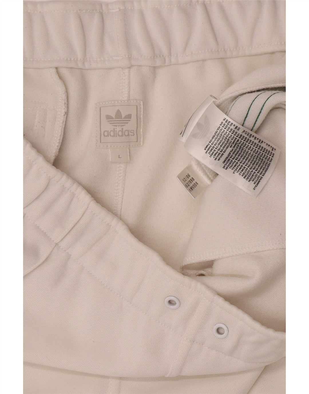 Adidas - Pantalones cortos deportivos para hombre, tamaño grande, poliéster blanco