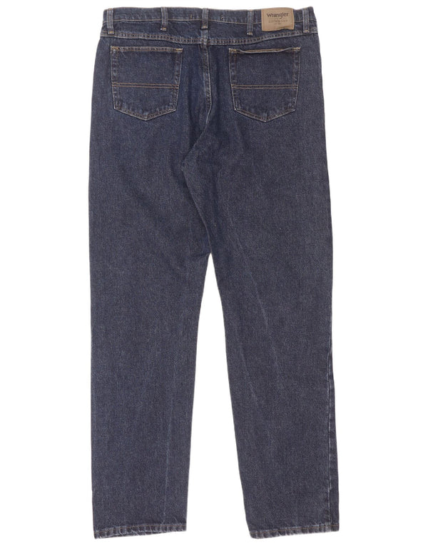 Vaqueros Wrangler Hombre Rectos W40 L36 Algodón Azul Marino