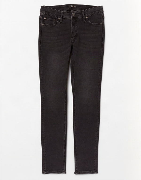 Jack & Jones Mens Liam Skinny Jeans W30 L30 Algodón Negro