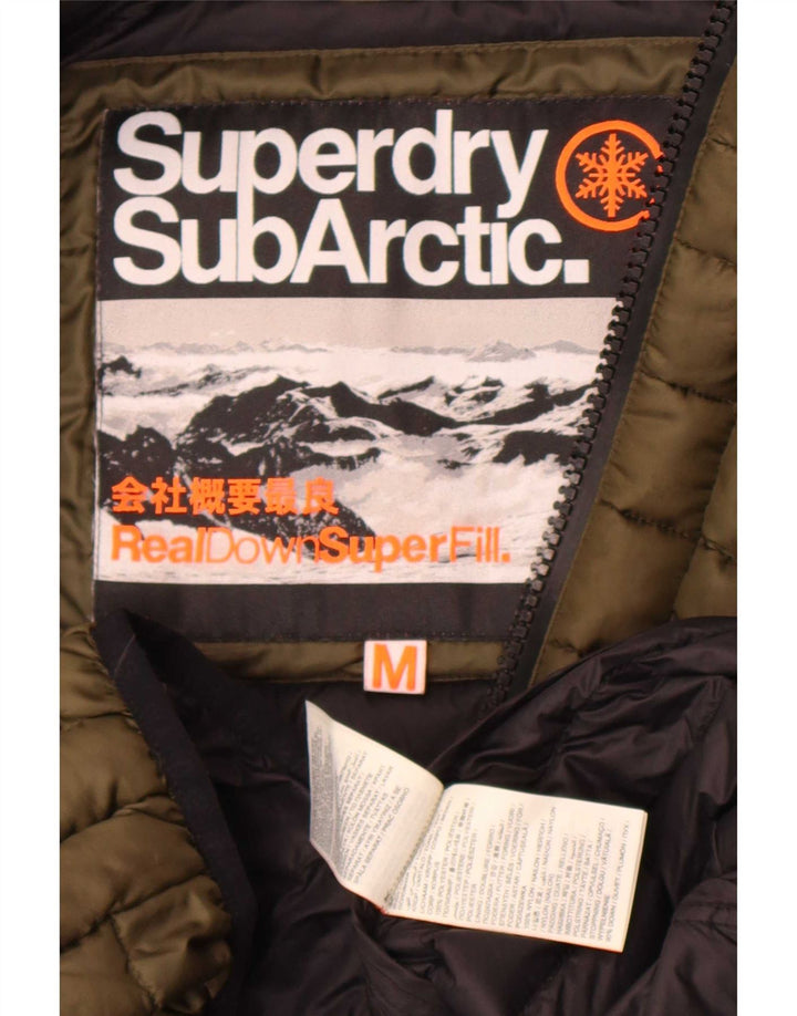 Superdry Chaqueta acolchada para hombre ES 38 Poliéster caqui medio