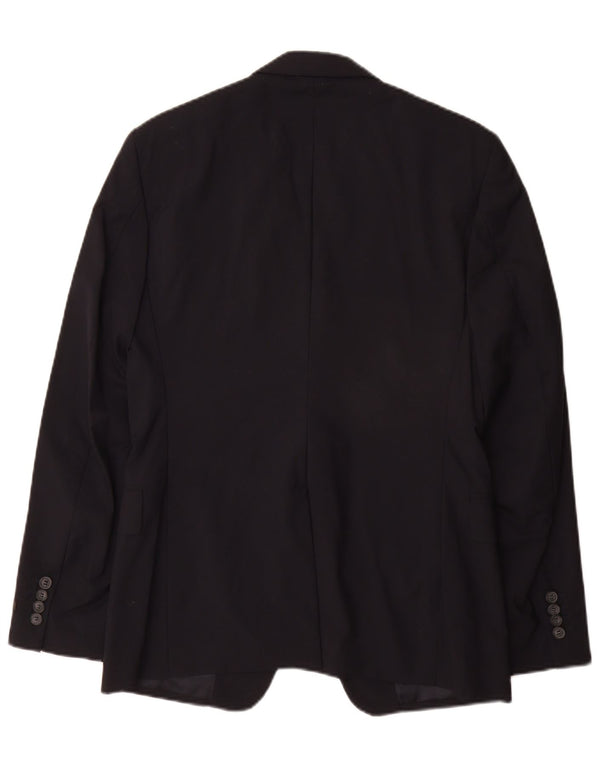 Prada Chaqueta tipo blazer de 2 botones para hombre IT 48 Lana azul marino mediana