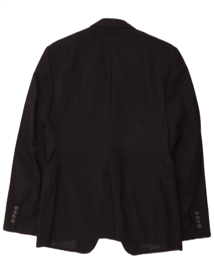 Prada Chaqueta tipo blazer de 2 botones para hombre IT 48 Lana azul marino mediana