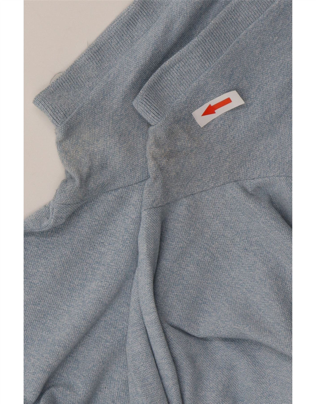 HOLLISTER Polo para hombre pequeño de algodón azul