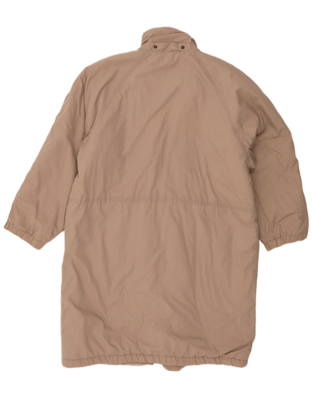 Vintage mujer abrigo acolchado de gran tamaño EU 38 Poliéster beige medio