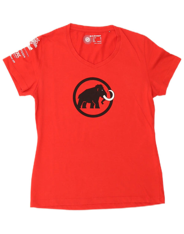 Mammut Camiseta gráfica para mujer Top UK 44 Medium Red