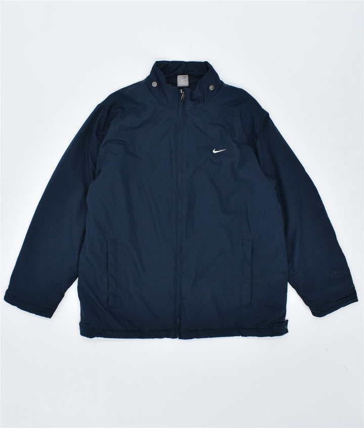 NIKE Chaqueta cortavientos para hombre UK 42/44 Grande Azul marino Poliéster
