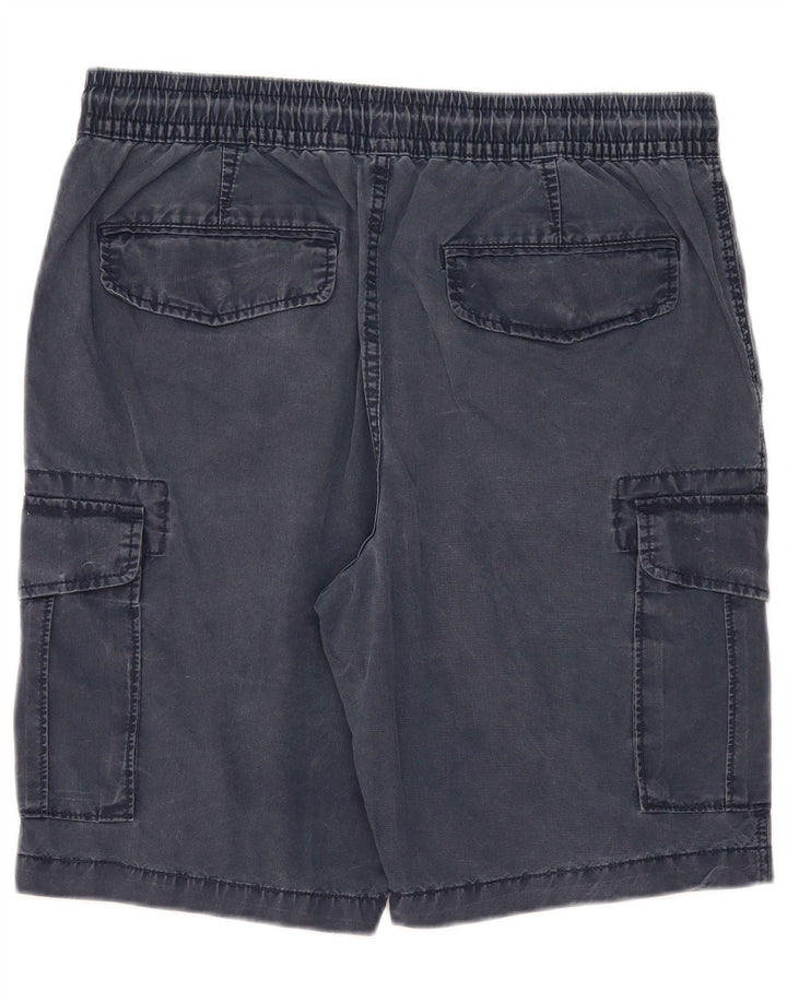 MARKS & SPENCER Pantalones cortos cargo para hombre W34 Grande Algodón azul marino
