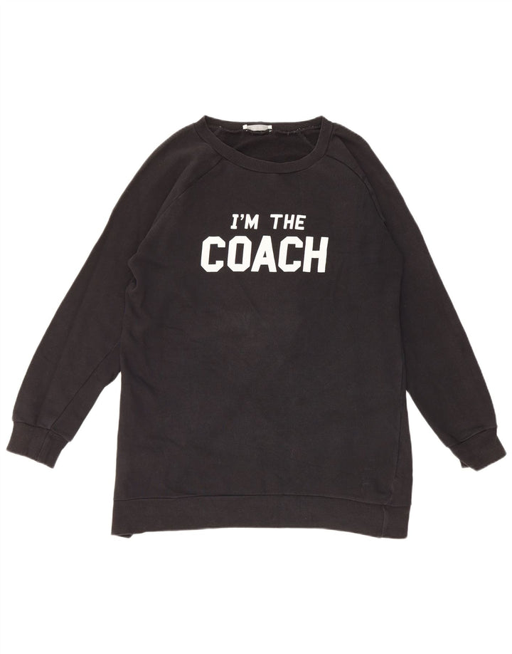 Zara Hombre Trafaluc Graphic Sudadera Jumper Small Negro