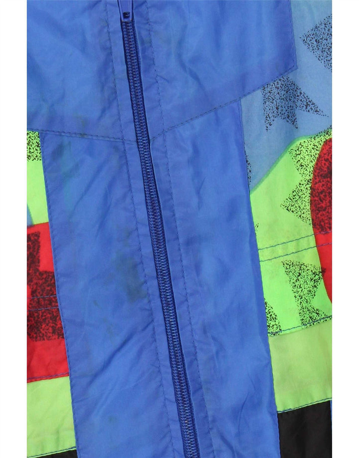 Chaqueta impermeable con capucha para niños vintage 14-15 años Geométrico multicolor