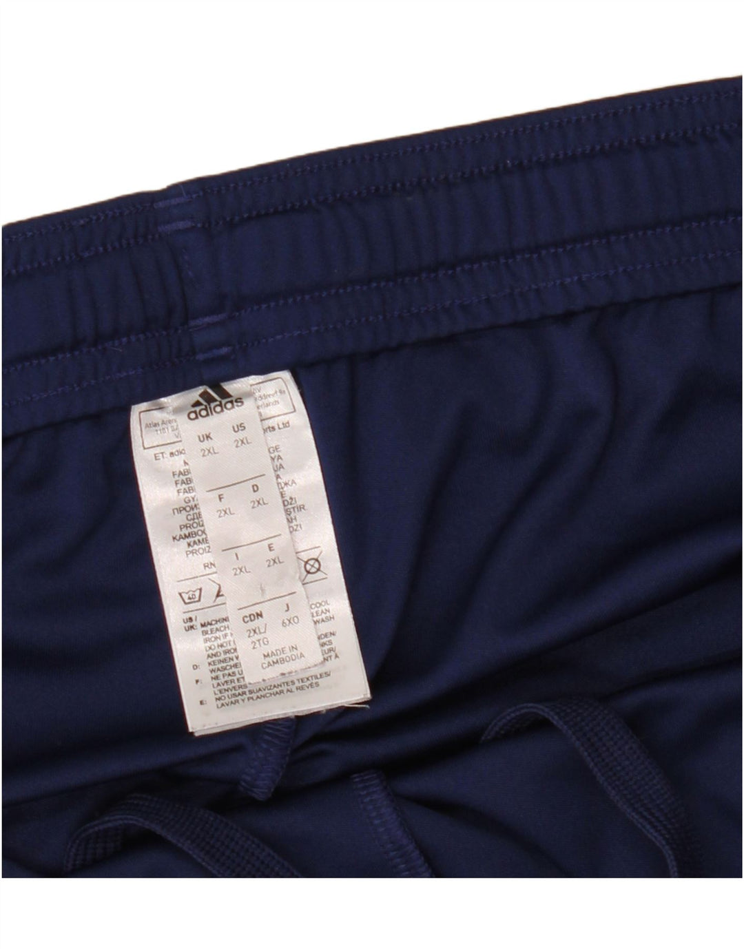 ADIDAS Pantalones cortos deportivos Climalite para hombre 2XL Poliéster azul marino