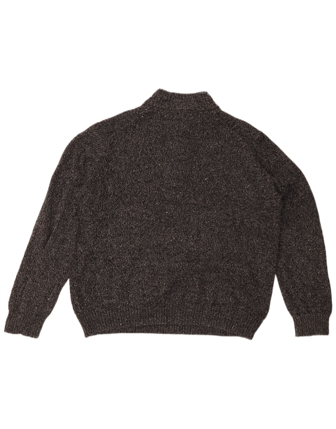 Izod Suéter tipo jersey con cuello y botones para mujer UK 20 2XL Acrílico moteado gris