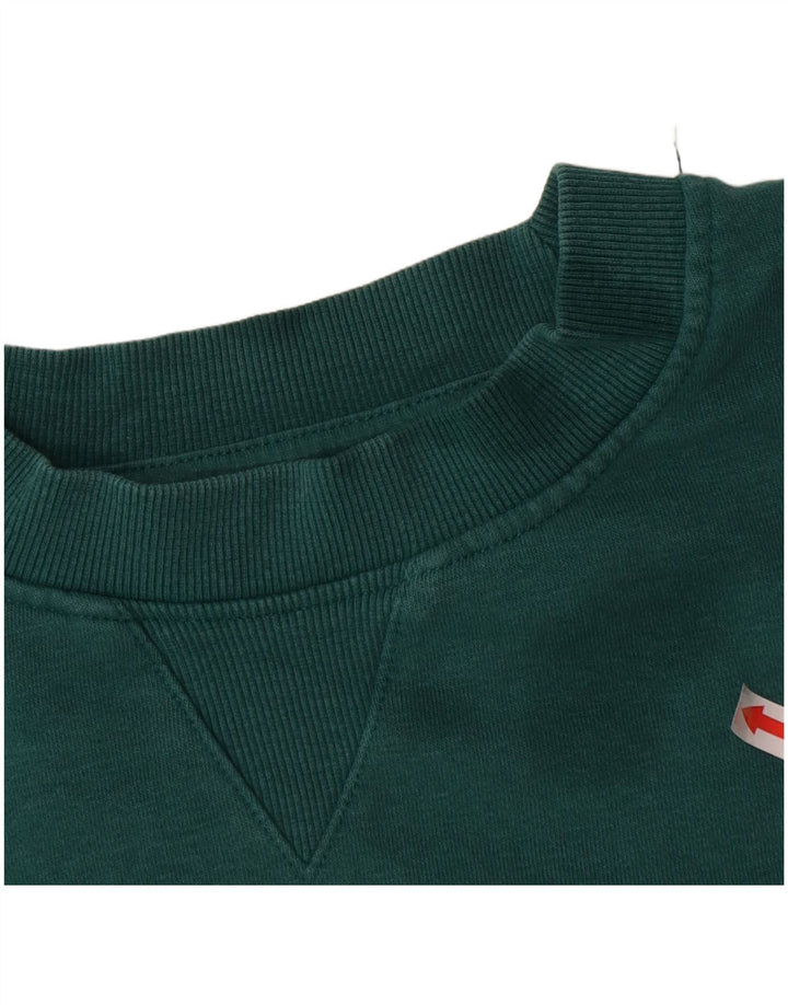 Zara Hombre Sudadera Jumper Algodón Verde Medio