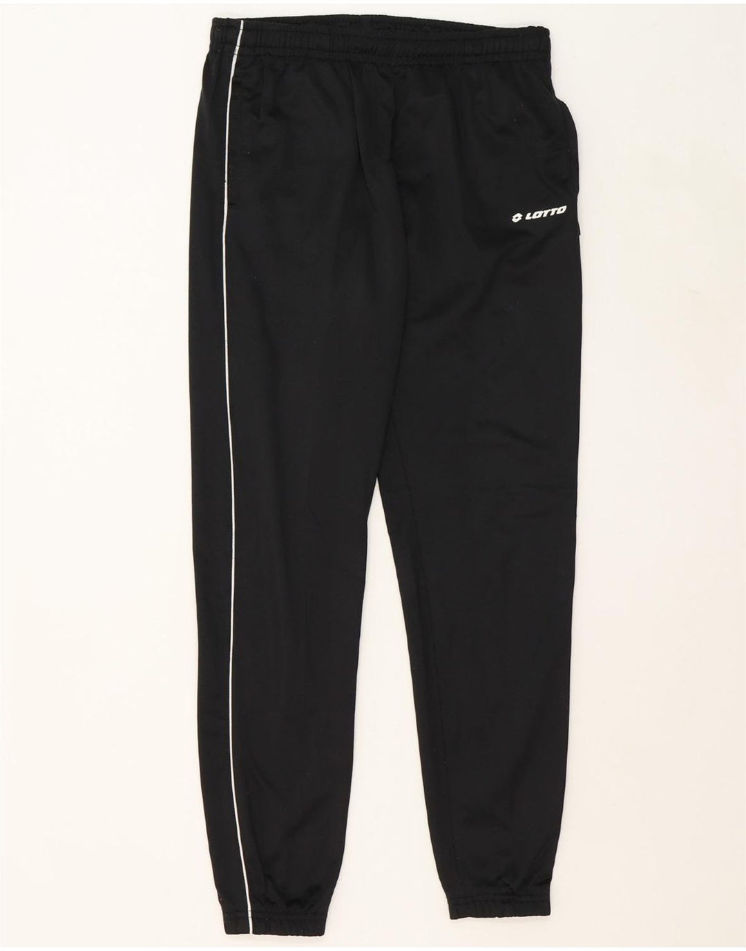 LOTTO Mens Tracksuit Trousers Joggers Medium Black Polyester Vintage Lotto and Second-Hand Lotto from Messina Hembry 