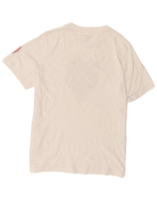 Puma Camiseta gráfica del AC Milan para hombre Top grande de algodón blanco