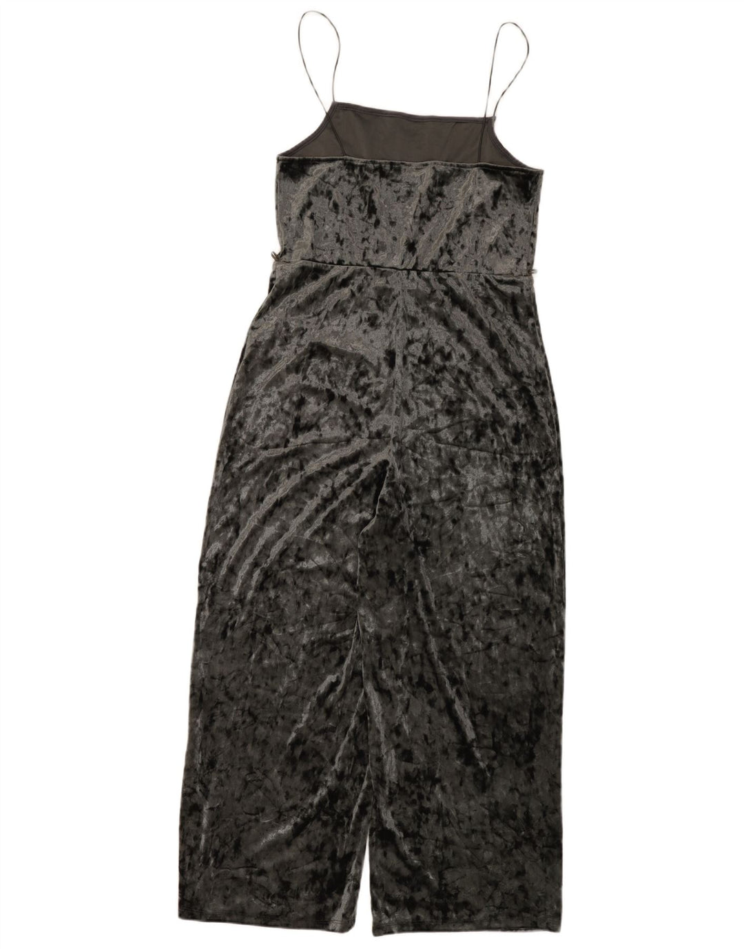 Topshop Mono de terciopelo para mujer UK 10 Small Gris Poliéster