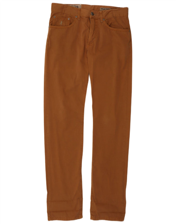 Marlboro Classics Pantalones casuales rectos regulares para hombre W30 L34 Marrón