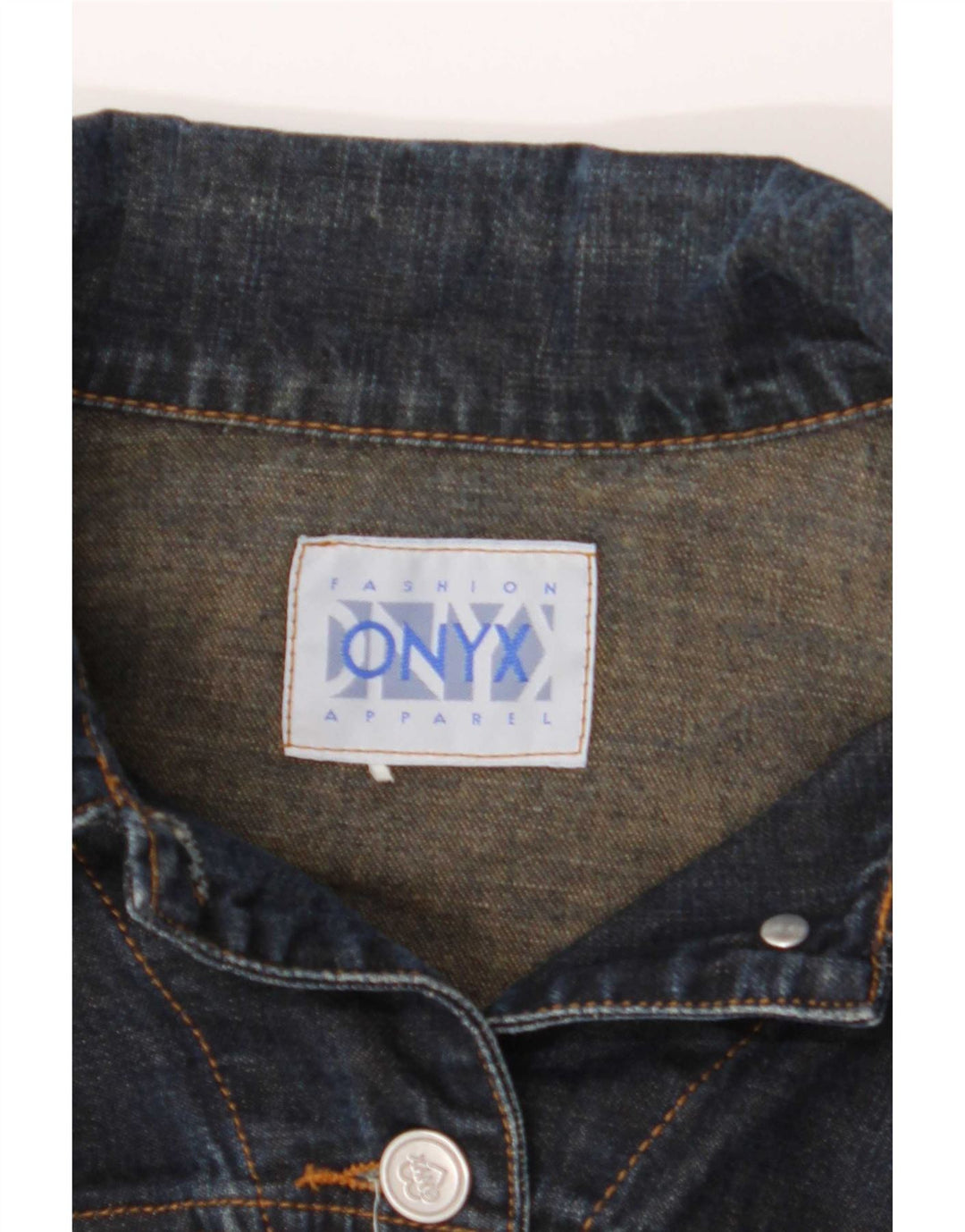 Onyx Chaqueta Vaquera para Mujer UK 10 Small Azul Marino