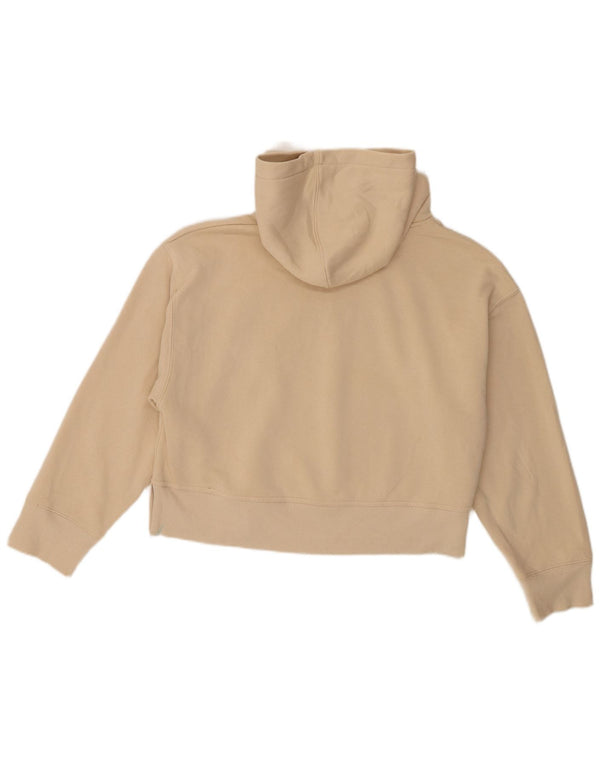 Zara Mujer Sudadera con Capucha Extragrande UK 44 Algodón Beige Medio