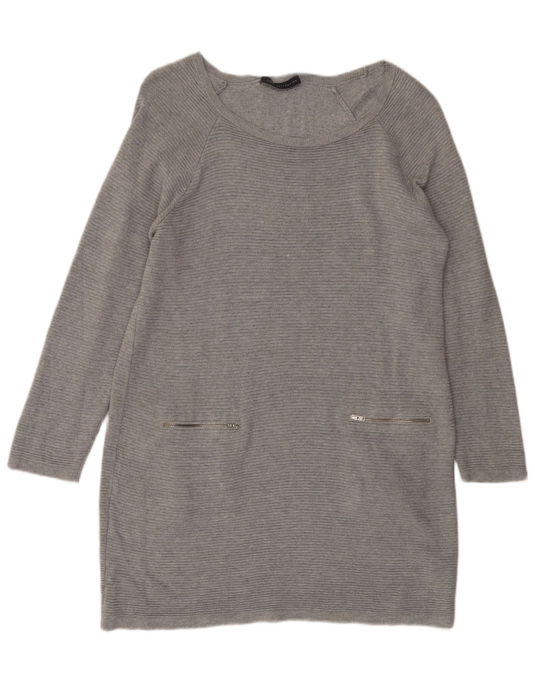 Marks & Spencer Vestido tipo jersey extragrande para mujer UK 10 Small Viscosa gris