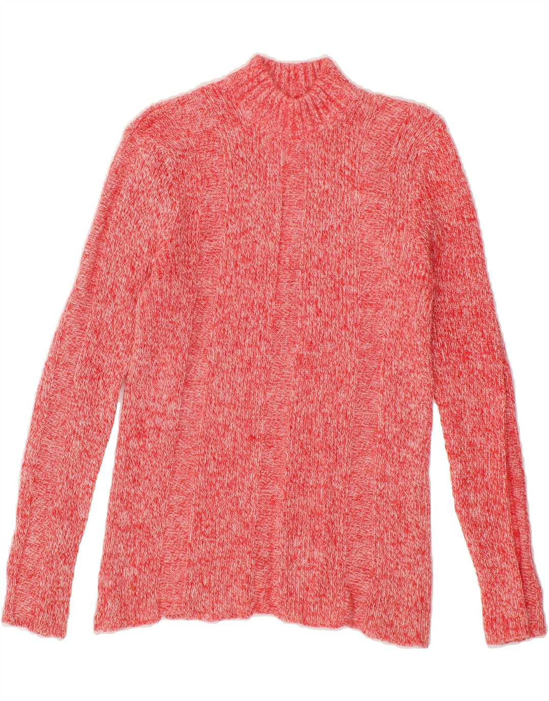 VINTAGE Womens Turtle Neck Jumper Sweater UK 14 Medium Pink Flecked Vintage Vintage and Second-Hand Vintage from Messina Hembry 