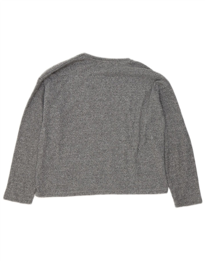 Zara Top Niña Gráfico Manga Larga 11-12 Años Gris Poliéster