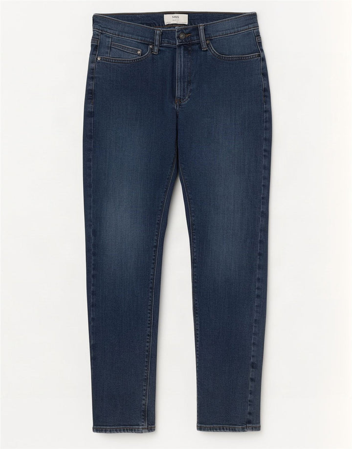 Marks & Spencer Vaqueros Slim para Mujer W30 L31 Algodón Azul