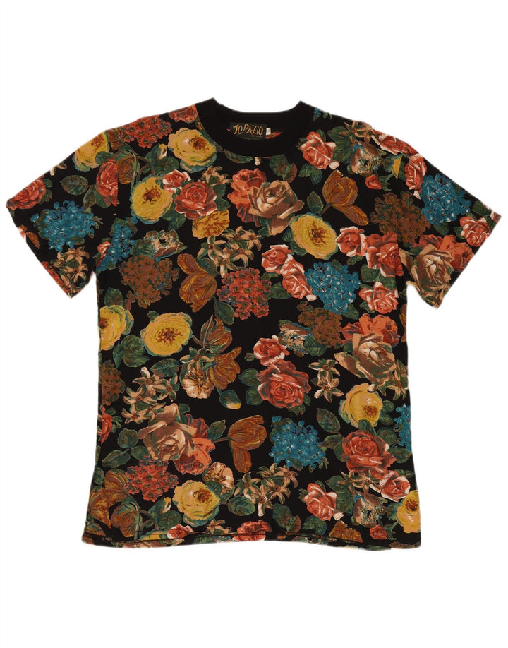 Topazio Blusa para Mujer Top UK 44 Medio Viscosa Floral Multicolor