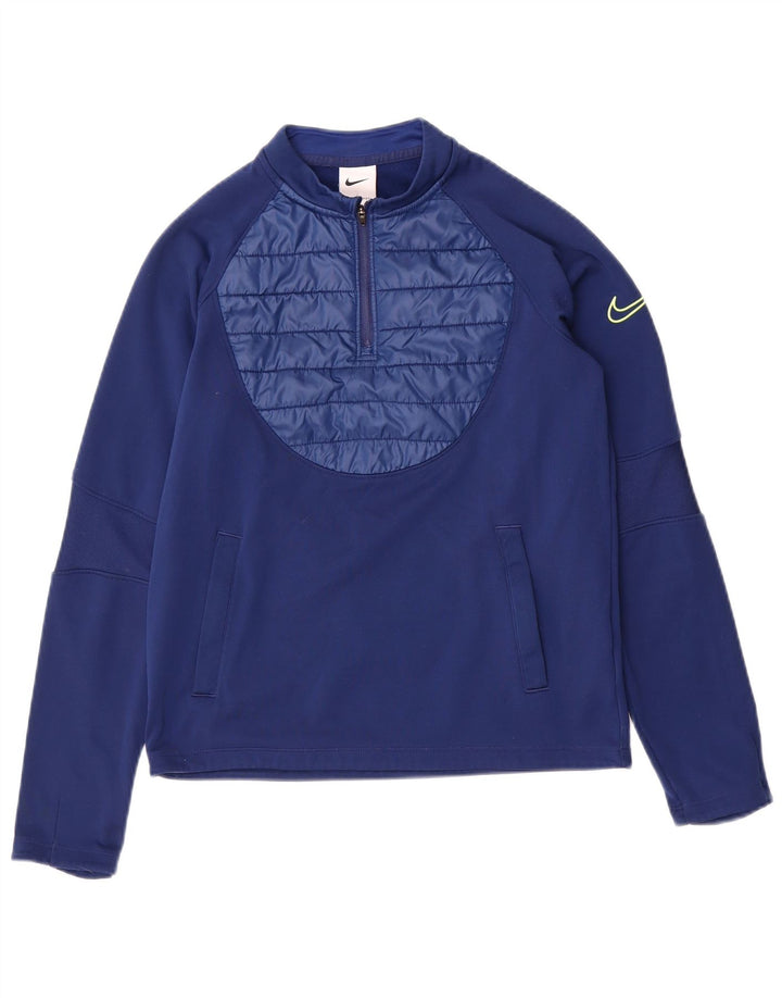 Nike - Chándal Therma-Fit para niños, talla grande, color azul marino, 12-13 años