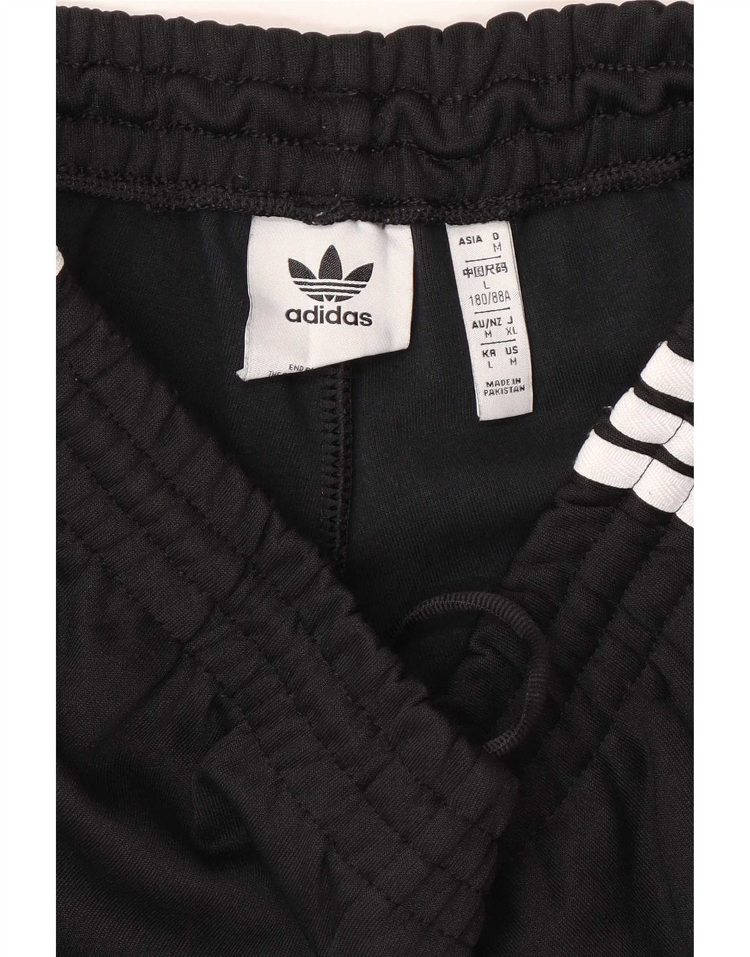 Adidas Hombre Pantalones De Chándal Joggers Grande Negro Poliéster