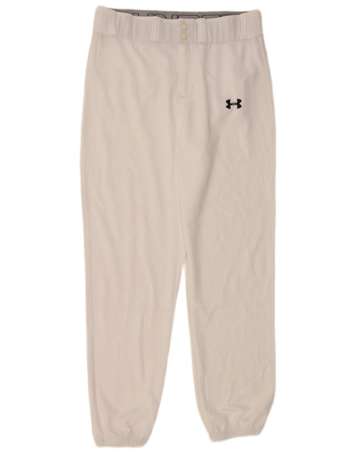 UNDER ARMOUR Pantalones casuales para hombre Joggers grandes W34 L30 blanco