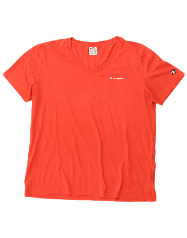 CHAMPION Womens T-Shirt Top UK 20 2XL Red