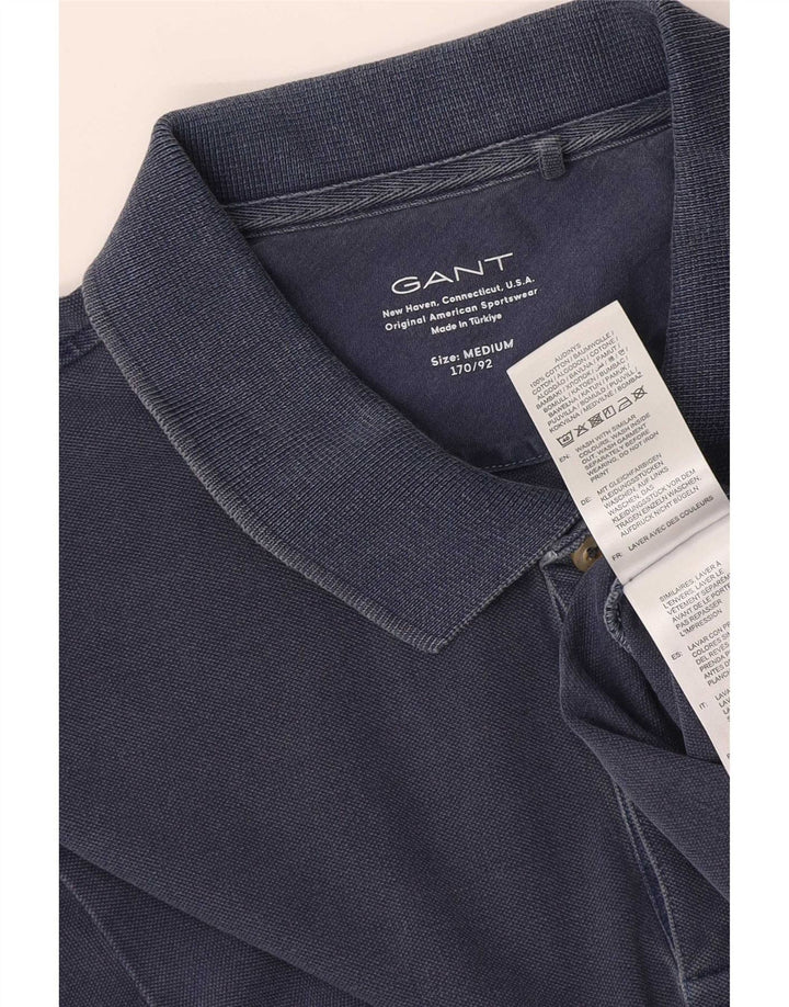 Gant Polo Hombre Azul Marino Medio Algodón