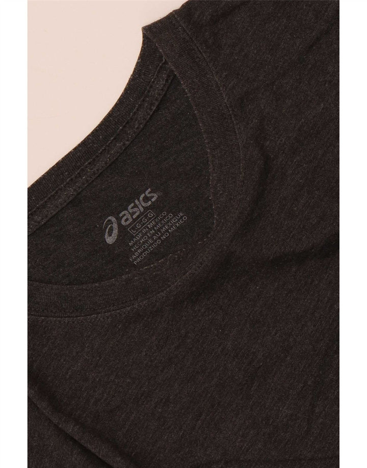 Asics - Camiseta gráfica para hombre, talla grande, gris