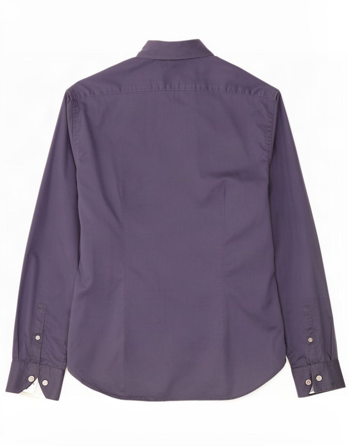 Camisa Dkny para hombre talla 16 grande algodón azul marino