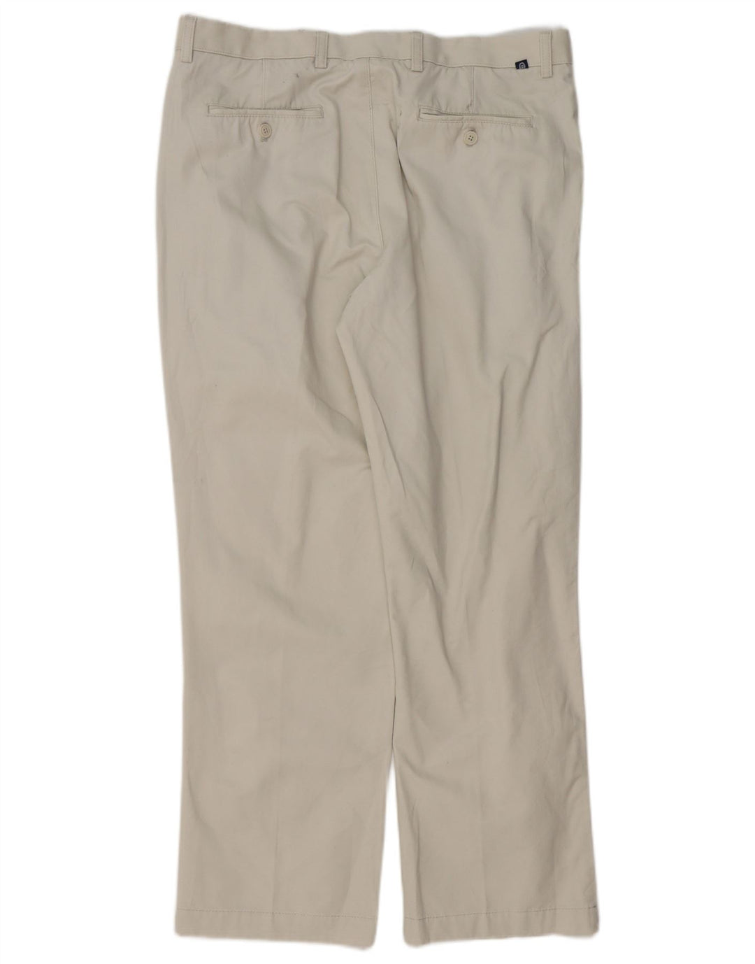 CHAPS Pantalones chinos con pinzas para hombre W36 L30 Algodón blanco