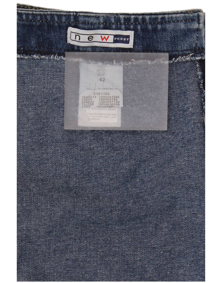 Nuevo Falda Vaquera Penny Mujer Mediana W28 Algodón Azul