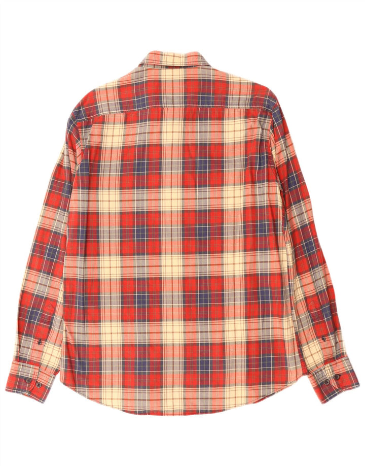 Camisa Massimo Dutti Hombre Large Cuadros Rojo Algodón