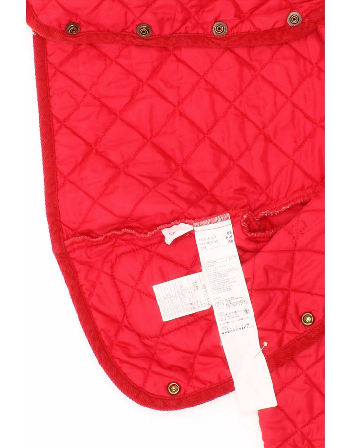 Benetton Cazadora Acolchada Bebé Niño 6-9 Meses Poliamida Rojo