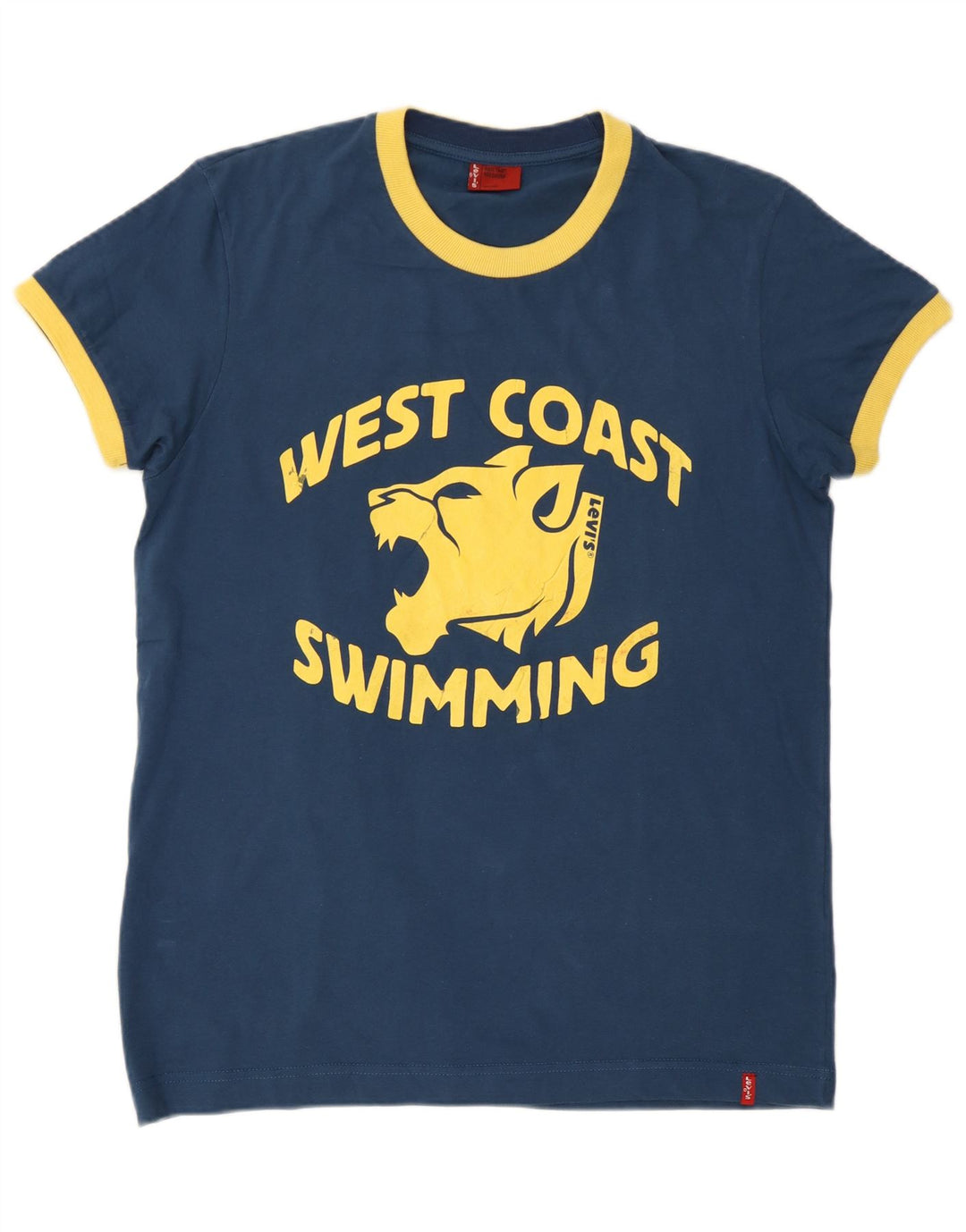 Levi's Hombre Camiseta Gráfica Top Medium Azul Marino Algodón