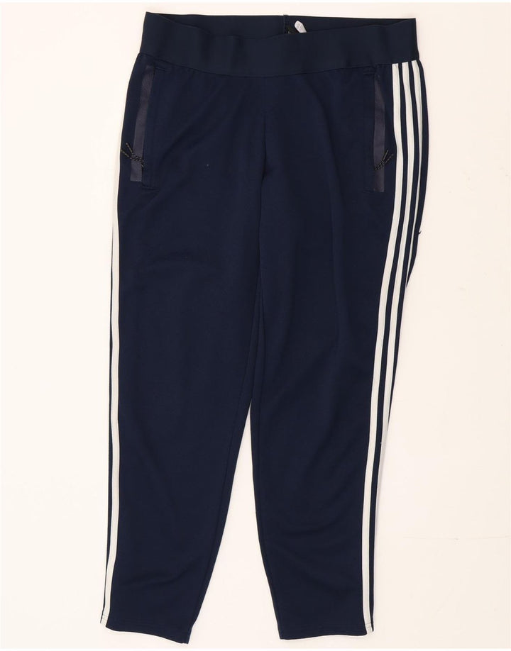 Adidas - Pantalón de chándal para mujer, talla 48/18, talla grande, azul marino, poliéster