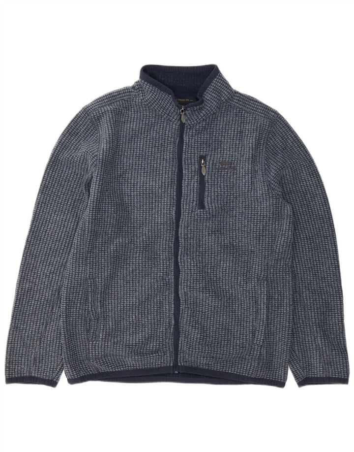 Weird Fish Chaqueta polar para hombre Poliéster azul marino grande