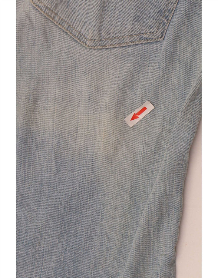 Zara Jeans ajustados para mujer EU 38 Small W28 L27 Bloque de color azul